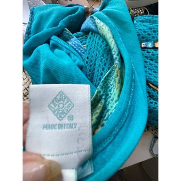 Legatte Jeans Dress size 6 short sleeves 39’ long made in Italy - Picture 9 of 9